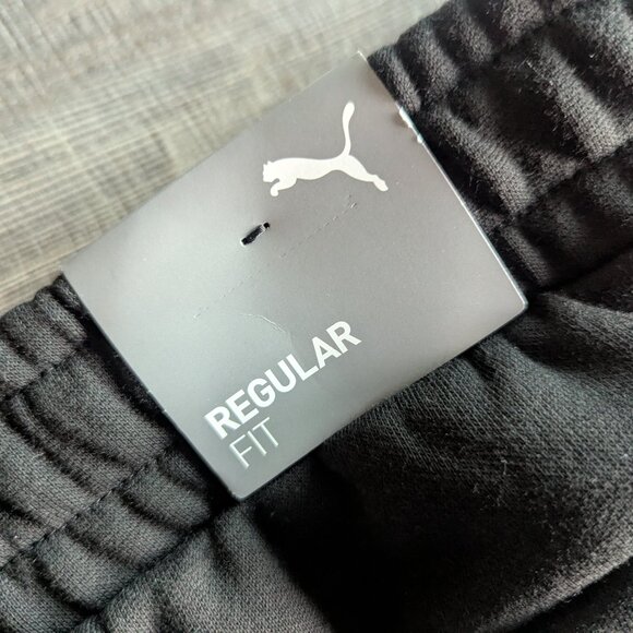 NWT Puma Men's Athletic Essentials Logo Regular Cotton Sweatpants in Black XXL - Picture 6 of 11